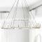 Copper Industrial Style Glass Lampshade Chandelier Ceiling Light Fixture For Living Dining Room Bedroom Kitchen Island Foyer