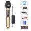 Professional Cordless Microphone Wireless Karaoke Wireless Microphone 2 Channels Receive mic for Stage