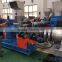 High torque gear box post consumer pp pe plastic exhausting pelletizing machine