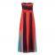 2025 Summer New One Collar strapless contrasting high waisted long dress
