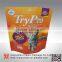 OEM design plastic package bag for cat litter, stand up cat litter plastic package zipper bag