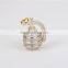Fancy Silver Hip Pop Bottle Pendant Micro Setting AAA White Zircon 10k Gold Plated
