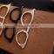 Fashion Men Tie Clips of Gold Plated Glasses Shape Tie Bars