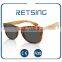 2016 promotional nice design wood temple pc frame sunglasses bamboo wood sunglasses