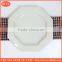 Hot Plate White Porcelain Octagonal Flat Plate and Dessert Plate, Dinner Ceramic Plate