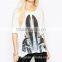 White fashion t-shirt small girl dress design for women sex sport wear
