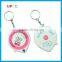 Water/Blood Drop Shaped BMI Calculator Measuring tape Keychain