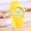 Popular quartz men women girl boy unisex jelly silicon watch