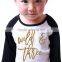 2016 wholesale boys clothes cotton clothing set for summer