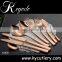 black flatware set,cutlery gold plated 24 pcs,black cutlery