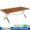 office desk modern meeting table with nickle metal legs