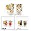 Red CZ Stone Fashion Jewelry 2016 Owl Women Girl Earring