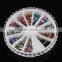 12color acrylic rhinestone nail art decoration wheel