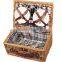 2015 hot-sales new wicker picnic basket for 4 person or 2 person