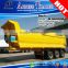 20ft/ 40ft flatbed type container transporting ending dumper 3 axles hydraulic tipping trailer                        
                                                Quality Choice