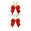 Christmas mini red ribbon bows for gift decoration