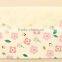 Flower printing PVC A4 document bag with snap china supplier