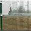 Easily assembled PVC-coated wire fence for residential area
