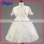 Hot selling wholesale boutique chiffon white party two-pieces dress kids beautiful model dresses TR-WS29