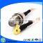 RF coaxial coax cable assembly right angle MCX male to F female 12''