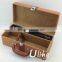 Leather beverage packing box luxury gift box packaging red wine package