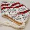 Winter Knitted Earflap Hat with Ball Top Snowflake Pattern