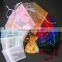 YIWU RODA 100%Organza Multicolor optional organza gift draw string bag