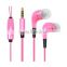 Shenzhen factory Hot selling new product EL wire falsh glowing in-ear earphone