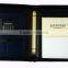 A4 PU leather portfolio folder with zipper,custom portfolio folder