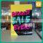Outdoor Christmas Advertising Banner Poster Stands For Retail Store