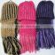 Knit kid's winter colorful double layer hat and scarf set