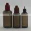 PET squeeze black plastic dropper bottles wholesale