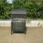 Outdoor metal trash receptacle outdoor dustbin park dustbin