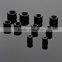 5 Pairs Black Onyx Hollow Saddle Plug Flesh Tunnel Earlet - Available in Low & Giant Gauges