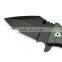 Fashion stainless steel folding knife caming knife with Black Blade&aluminum handle