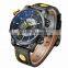 Hot Star Watches Outdoor Sports Watches Yellow Hands Luxury Wrist Quartz Watch Gift