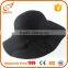 Custom ladies black felt hat 100% wool wide brim fedora hat for sale                        
                                                                                Supplier's Choice