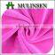 Mulinsen textile 100% polyester dyed knitted pink velvet fabric