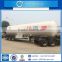 New design customized top sell super quality BPW 3 axle 58.5m3 lpg road tank truck