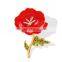 Golden plated poppy brooch wholesale