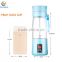 High Quality new 400ml blender mini portable electric juicer cup with rechargeable battery for mobile iphone