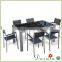 Glass dining table furniture dining sets table and chairs