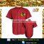 High quality blank red baseball jersey wholesale