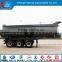 Frong lifting U shape 3 axle 6 tipper trailer mining use 8 wheels dumper trailer 45cbm used semi trucks for sale