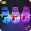 China factory colorful changing light led christmas snowman for christmas outdoor decoration