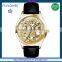 FS FLOWER - New Exploitation Skeleton Watch Man Leather Watch Strap Men Watches 2016