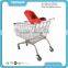 European Style Metal Folding Shopping Cart With Seat