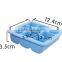 Food grade silicone food freezer tray silicone ice tube storage boxes with cap