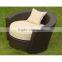 HC-J002 Synthetic White Rattan Outdoor Furniture Round