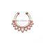 American&European style fake nose ring non piercing nose ring diamond nose ring